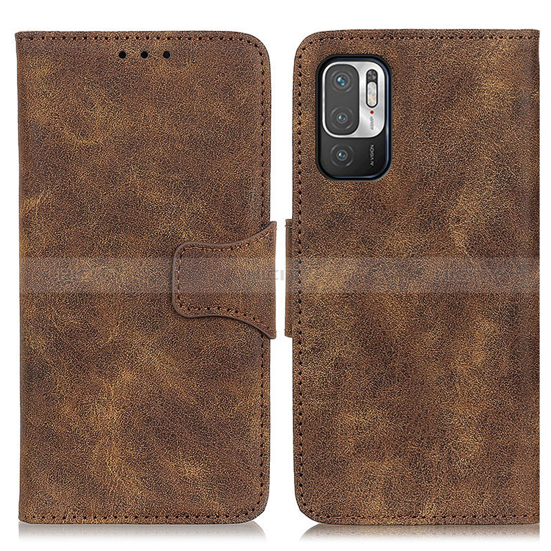 Coque Portefeuille Livre Cuir Etui Clapet M03L pour Xiaomi Redmi Note 10 5G Marron Plus