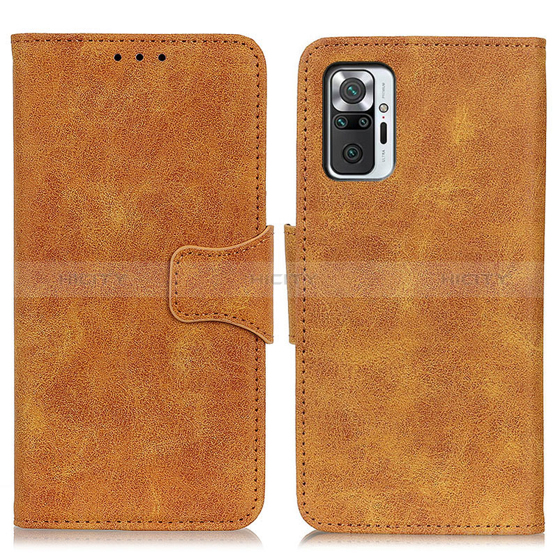 Coque Portefeuille Livre Cuir Etui Clapet M03L pour Xiaomi Redmi Note 10 Pro 4G Kaki Plus