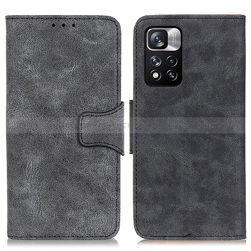 Coque Portefeuille Livre Cuir Etui Clapet M03L pour Xiaomi Redmi Note 11 Pro+ Plus 5G Noir Plus