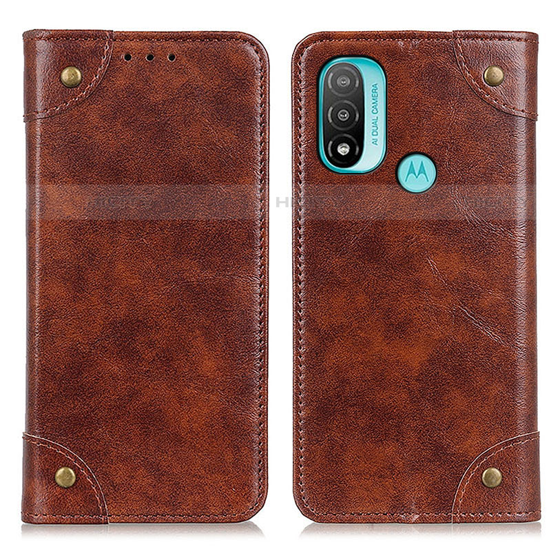 Coque Portefeuille Livre Cuir Etui Clapet M04L pour Motorola Moto E30 Marron Plus