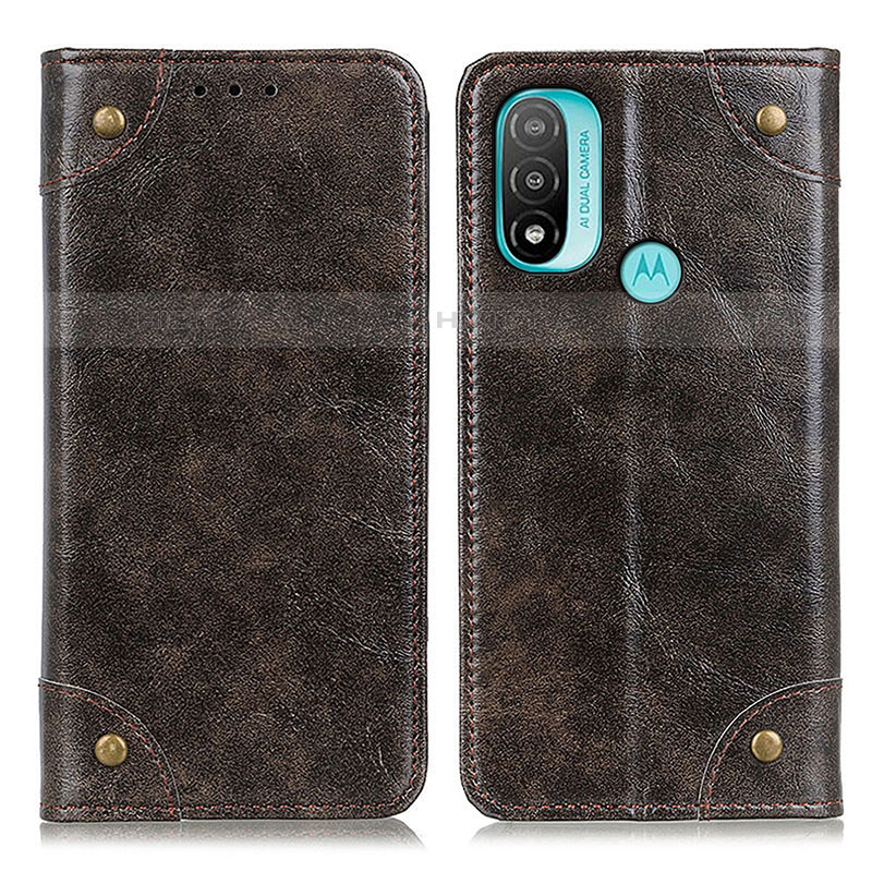 Coque Portefeuille Livre Cuir Etui Clapet M04L pour Motorola Moto E40 Bronze Plus