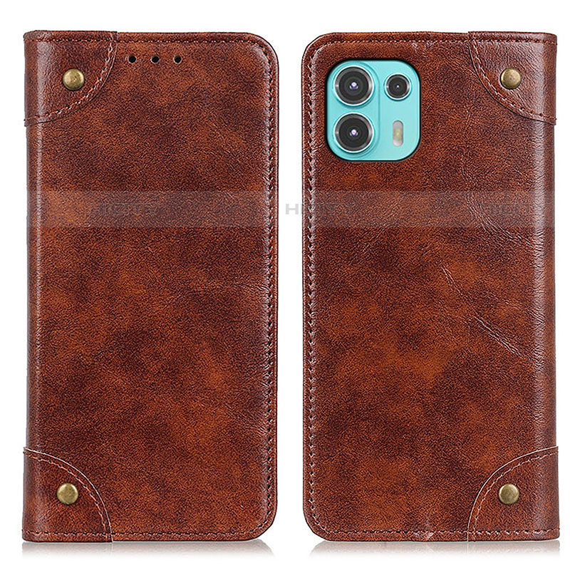 Coque Portefeuille Livre Cuir Etui Clapet M04L pour Motorola Moto Edge 20 Lite 5G Marron Plus