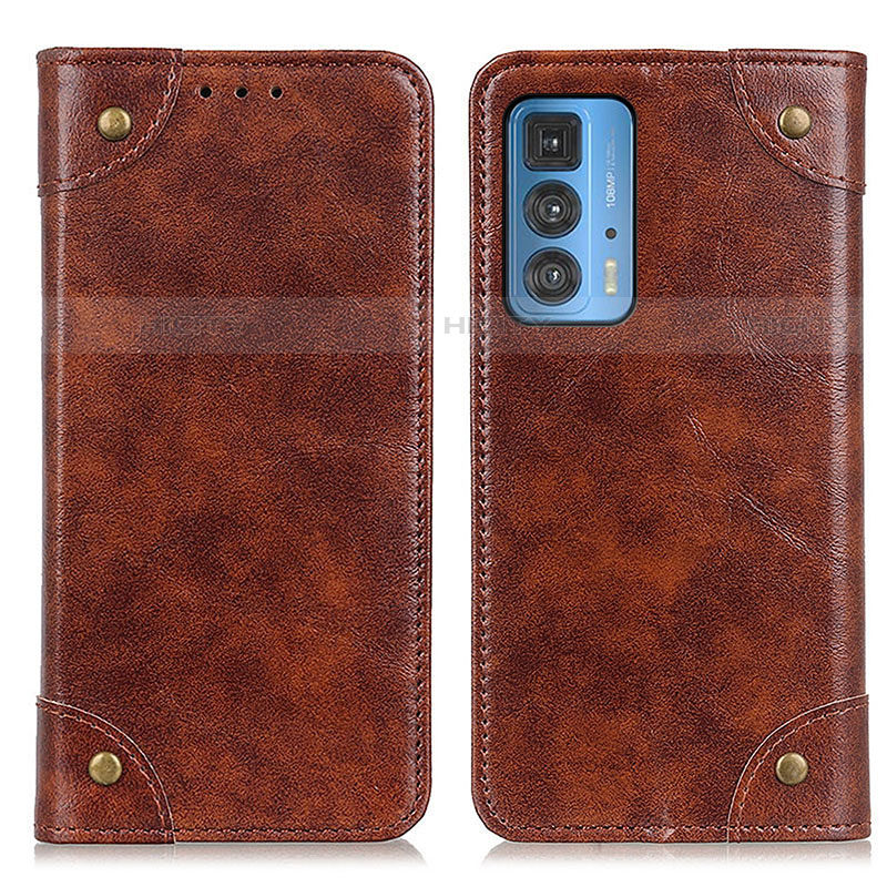 Coque Portefeuille Livre Cuir Etui Clapet M04L pour Motorola Moto Edge 20 Pro 5G Marron Plus