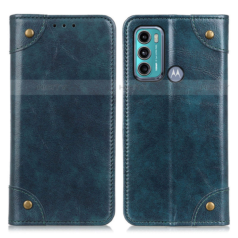 Coque Portefeuille Livre Cuir Etui Clapet M04L pour Motorola Moto G40 Fusion Bleu Plus