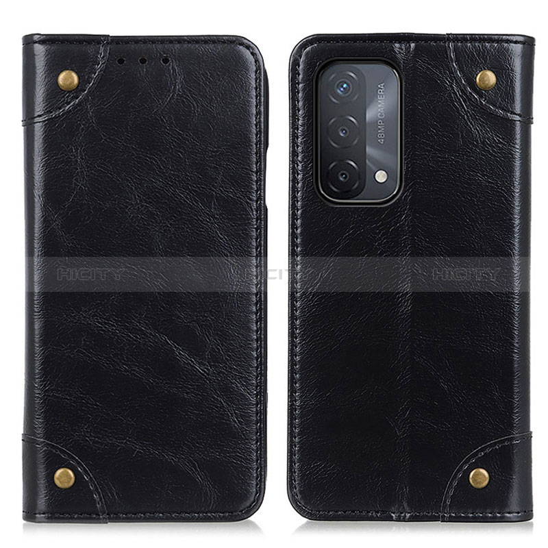 Coque Portefeuille Livre Cuir Etui Clapet M04L pour Oppo A74 5G Noir Plus