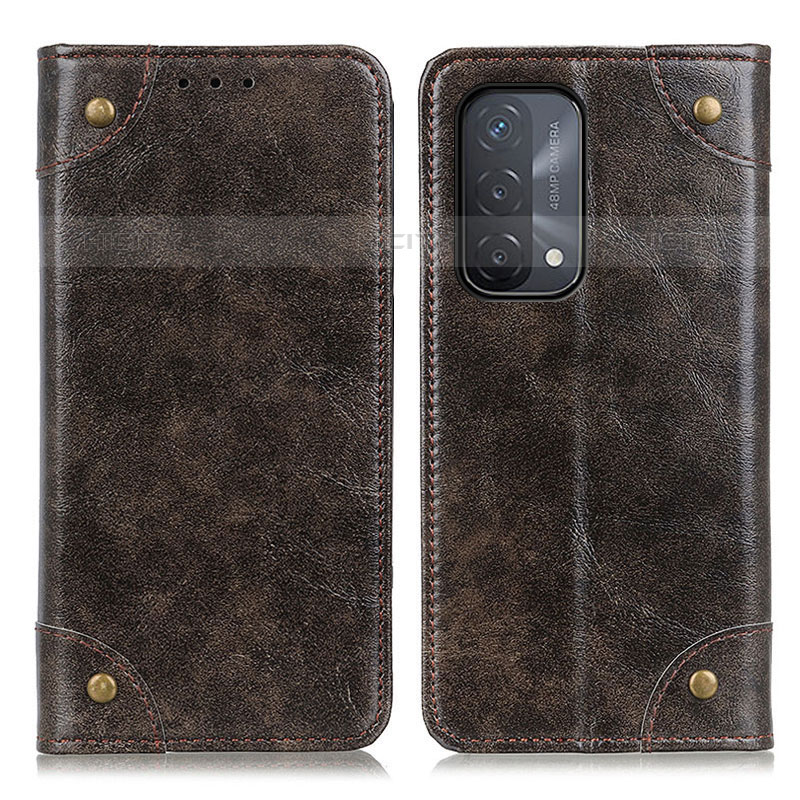 Coque Portefeuille Livre Cuir Etui Clapet M04L pour Oppo A93 5G Bronze Plus