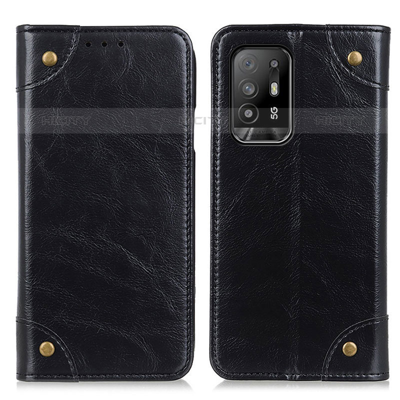 Coque Portefeuille Livre Cuir Etui Clapet M04L pour Oppo A94 5G Noir Plus