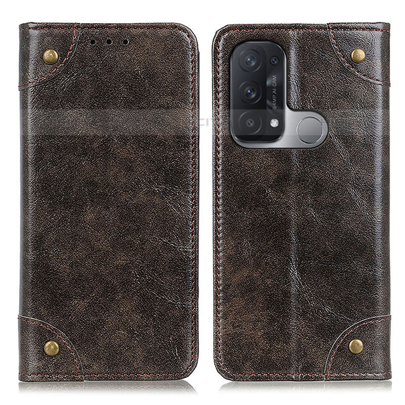 Coque Portefeuille Livre Cuir Etui Clapet M04L pour Oppo Reno5 A Bronze Plus