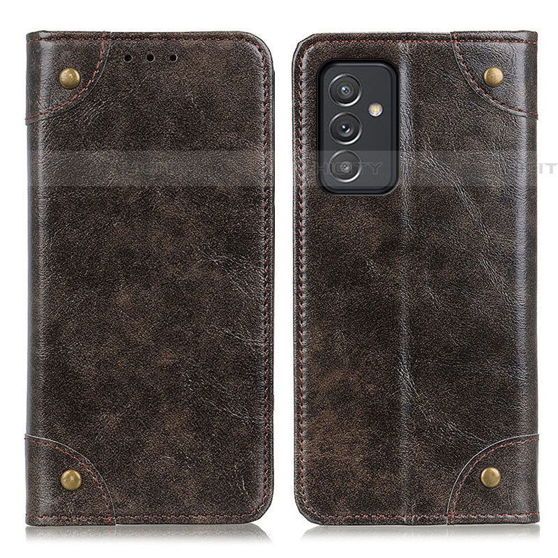 Coque Portefeuille Livre Cuir Etui Clapet M04L pour Samsung Galaxy M14 5G Bronze Plus