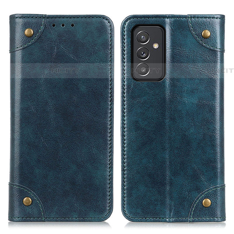 Coque Portefeuille Livre Cuir Etui Clapet M04L pour Samsung Galaxy M34 5G Bleu Plus