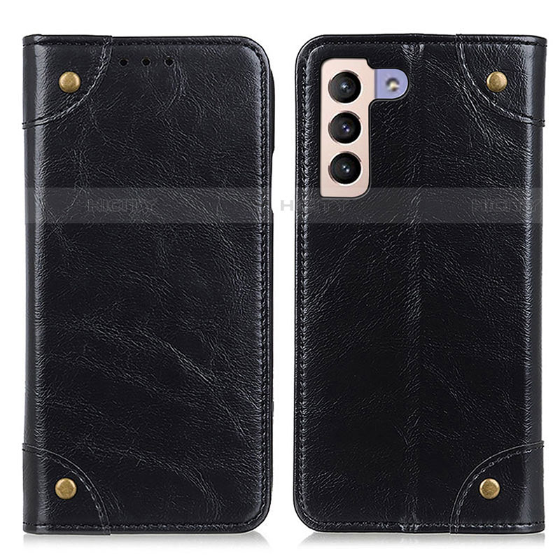 Coque Portefeuille Livre Cuir Etui Clapet M04L pour Samsung Galaxy S21 5G Noir Plus