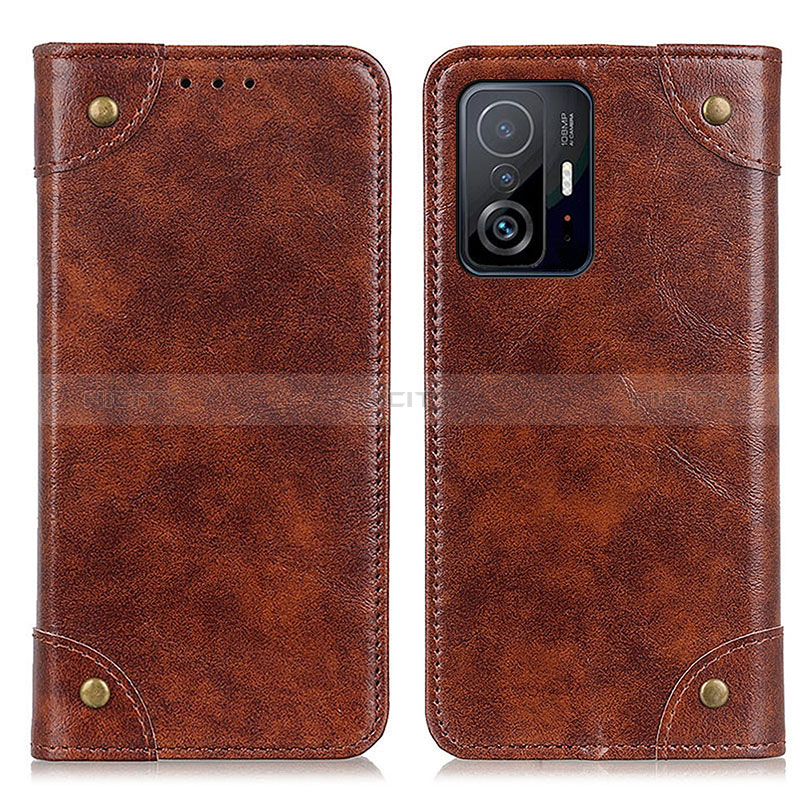 Coque Portefeuille Livre Cuir Etui Clapet M04L pour Xiaomi Mi 11T Pro 5G Marron Plus