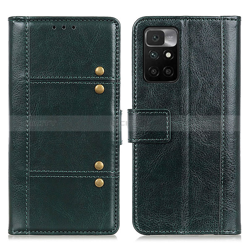 Coque Portefeuille Livre Cuir Etui Clapet M04L pour Xiaomi Redmi 10 4G Bleu Plus