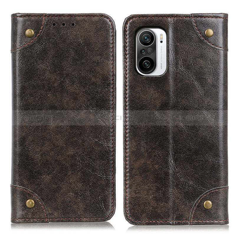 Coque Portefeuille Livre Cuir Etui Clapet M04L pour Xiaomi Redmi K40 Pro+ Plus 5G Bronze Plus