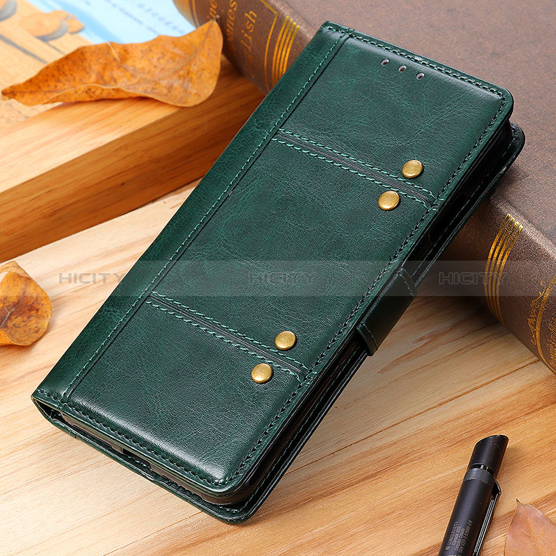 Coque Portefeuille Livre Cuir Etui Clapet M04L pour Xiaomi Redmi Note 8 (2021) Vert Plus