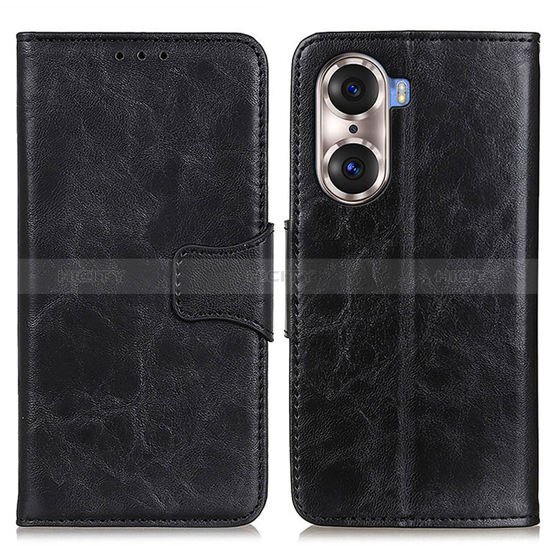 Coque Portefeuille Livre Cuir Etui Clapet M05L pour Huawei Honor 60 5G Noir Plus