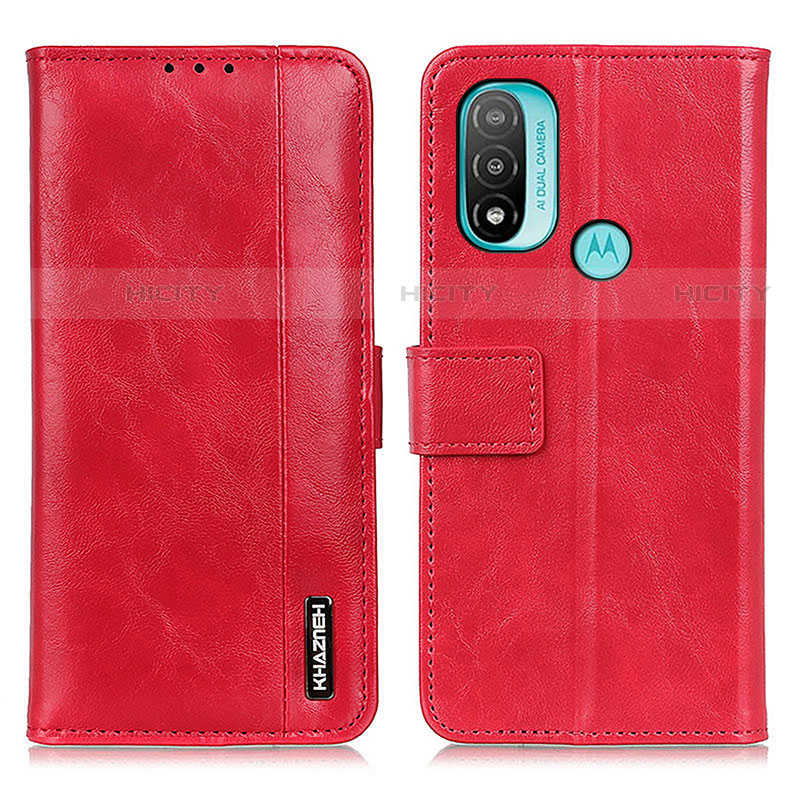 Coque Portefeuille Livre Cuir Etui Clapet M05L pour Motorola Moto E20 Rouge Plus