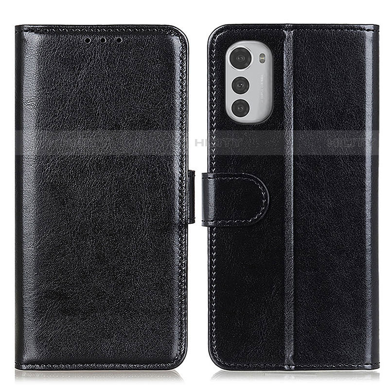 Coque Portefeuille Livre Cuir Etui Clapet M05L pour Motorola Moto E32 Noir Plus