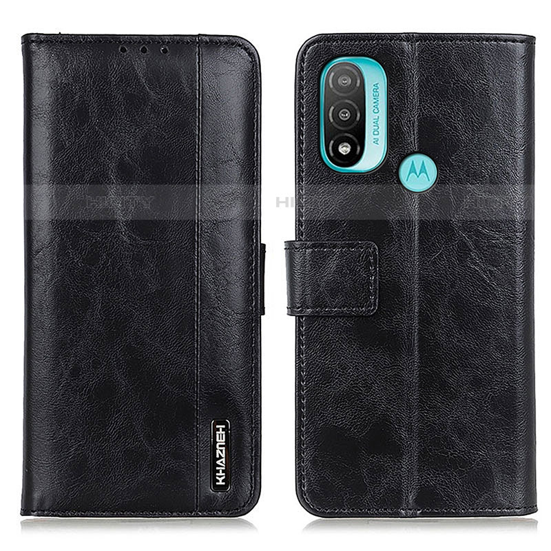 Coque Portefeuille Livre Cuir Etui Clapet M05L pour Motorola Moto E40 Noir Plus