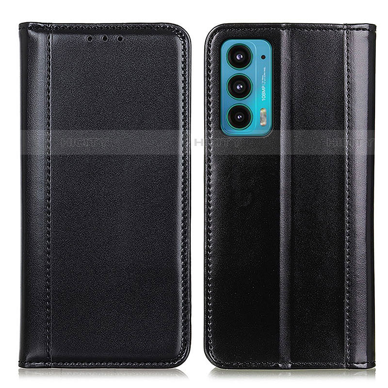 Coque Portefeuille Livre Cuir Etui Clapet M05L pour Motorola Moto Edge 20 5G Noir Plus