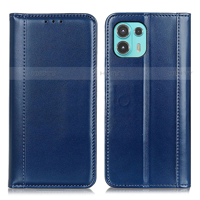 Coque Portefeuille Livre Cuir Etui Clapet M05L pour Motorola Moto Edge 20 Lite 5G Bleu Plus