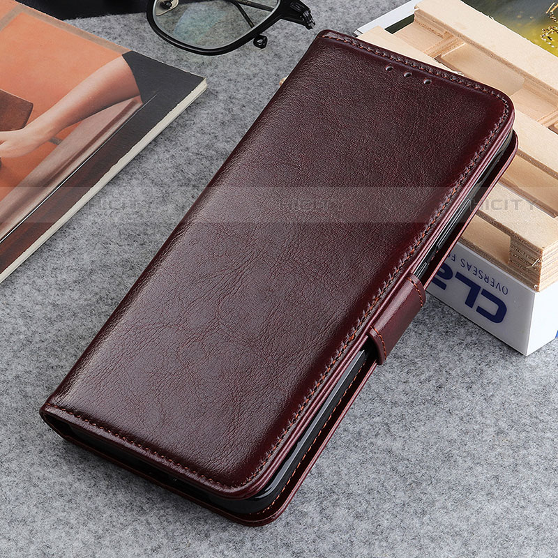 Coque Portefeuille Livre Cuir Etui Clapet M05L pour Motorola Moto G Play Gen 2 Marron Plus