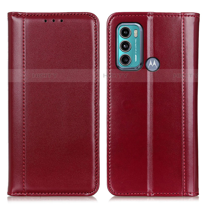 Coque Portefeuille Livre Cuir Etui Clapet M05L pour Motorola Moto G60 Rouge Plus