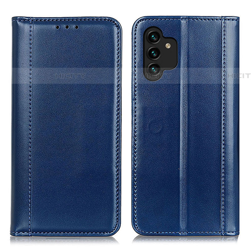 Coque Portefeuille Livre Cuir Etui Clapet M05L pour Samsung Galaxy A04s Bleu Plus