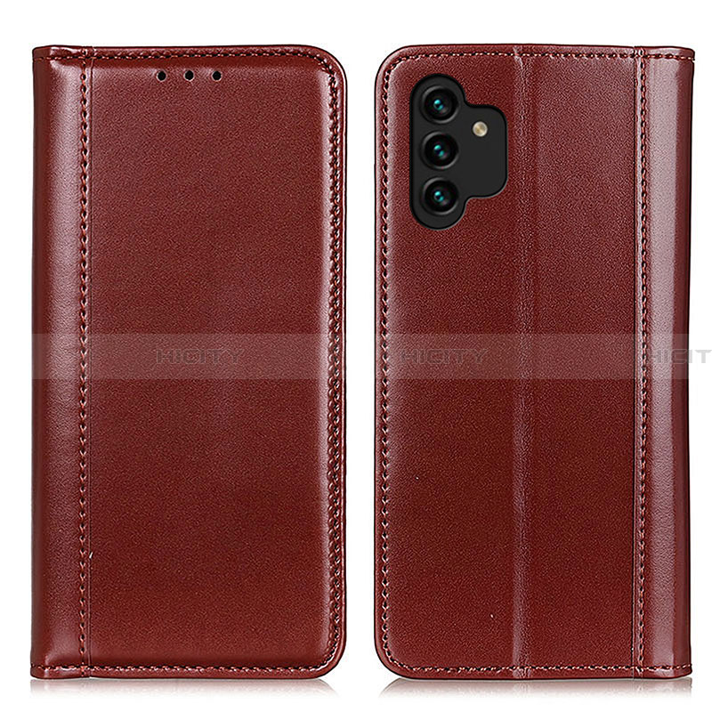 Coque Portefeuille Livre Cuir Etui Clapet M05L pour Samsung Galaxy A13 4G Marron Plus