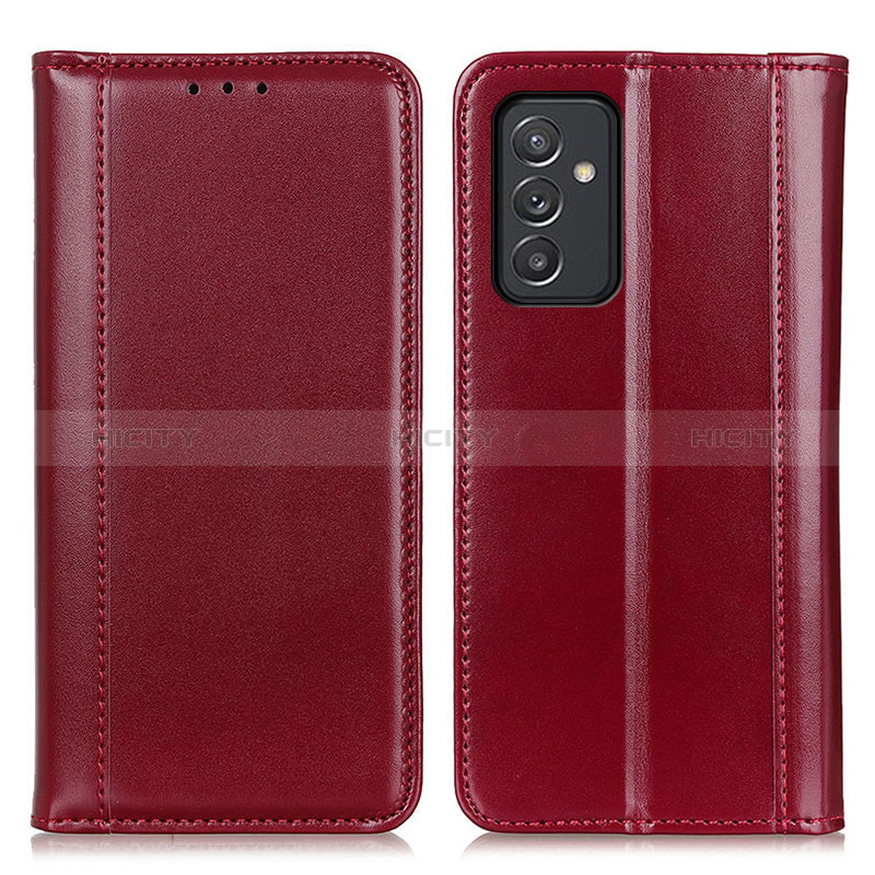 Coque Portefeuille Livre Cuir Etui Clapet M05L pour Samsung Galaxy A15 4G Rouge Plus