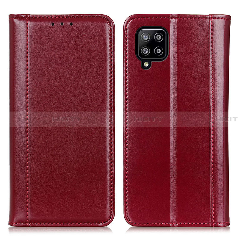 Coque Portefeuille Livre Cuir Etui Clapet M05L pour Samsung Galaxy A22 4G Rouge Plus