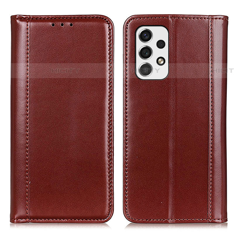 Coque Portefeuille Livre Cuir Etui Clapet M05L pour Samsung Galaxy A53 5G Marron Plus