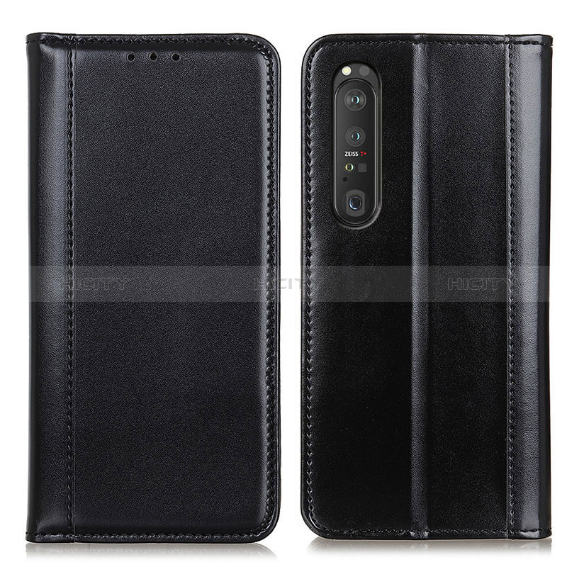 Coque Portefeuille Livre Cuir Etui Clapet M05L pour Sony Xperia 1 III Noir Plus