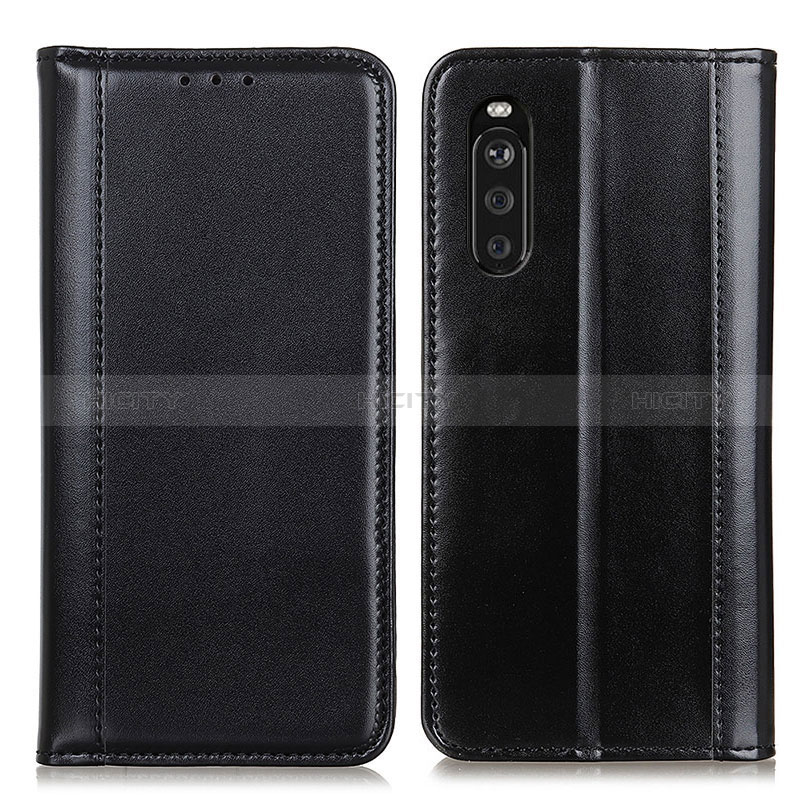 Coque Portefeuille Livre Cuir Etui Clapet M05L pour Sony Xperia 10 III Lite Noir Plus