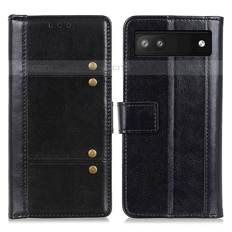 Coque Portefeuille Livre Cuir Etui Clapet M06L pour Google Pixel 6a 5G Noir Plus