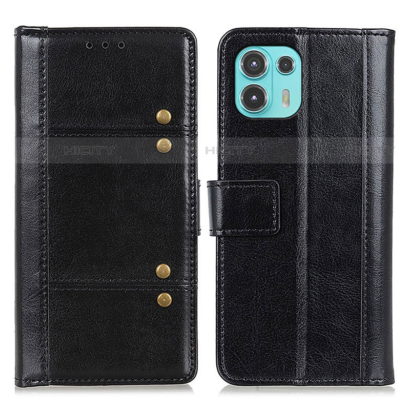 Coque Portefeuille Livre Cuir Etui Clapet M06L pour Motorola Moto Edge 20 Lite 5G Noir Plus