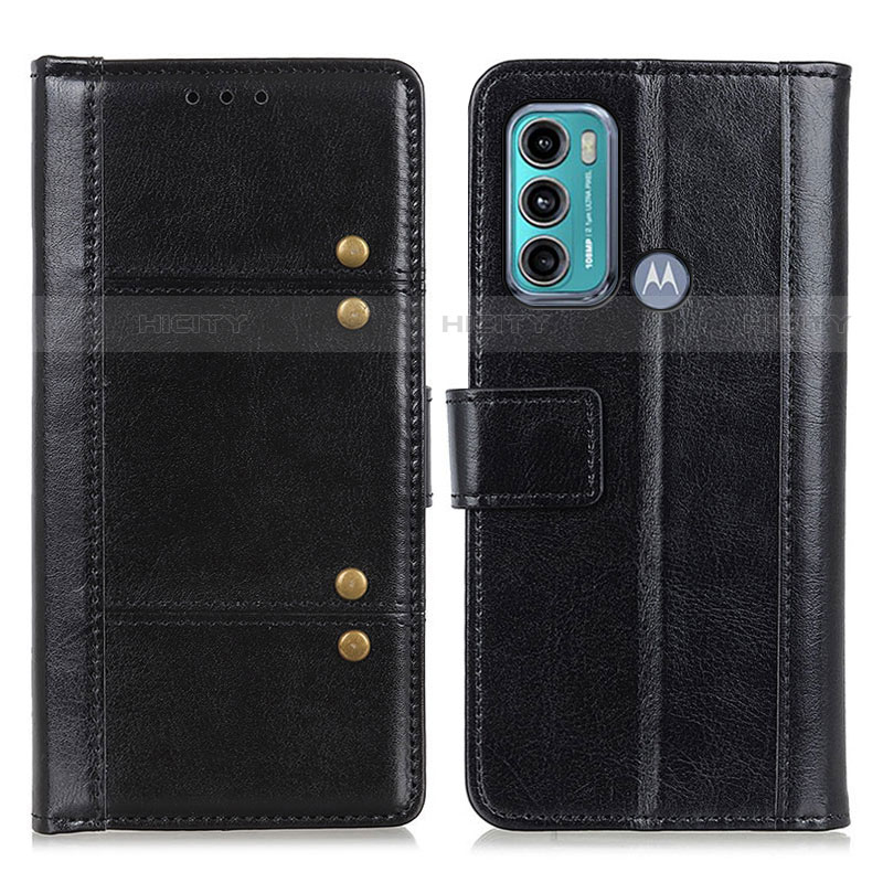 Coque Portefeuille Livre Cuir Etui Clapet M06L pour Motorola Moto G60 Noir Plus