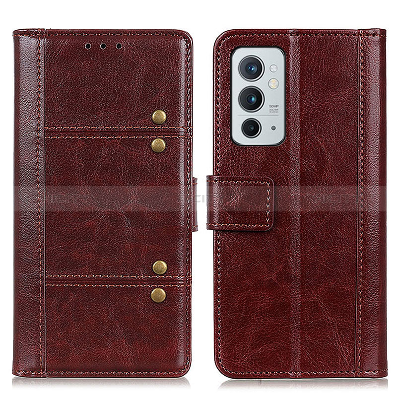 Coque Portefeuille Livre Cuir Etui Clapet M06L pour OnePlus 9RT 5G Marron Plus