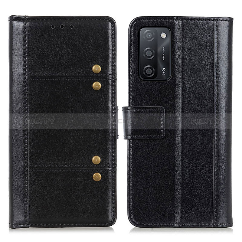 Coque Portefeuille Livre Cuir Etui Clapet M06L pour Oppo A56 5G Noir Plus