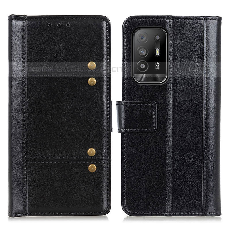 Coque Portefeuille Livre Cuir Etui Clapet M06L pour Oppo A94 5G Noir Plus