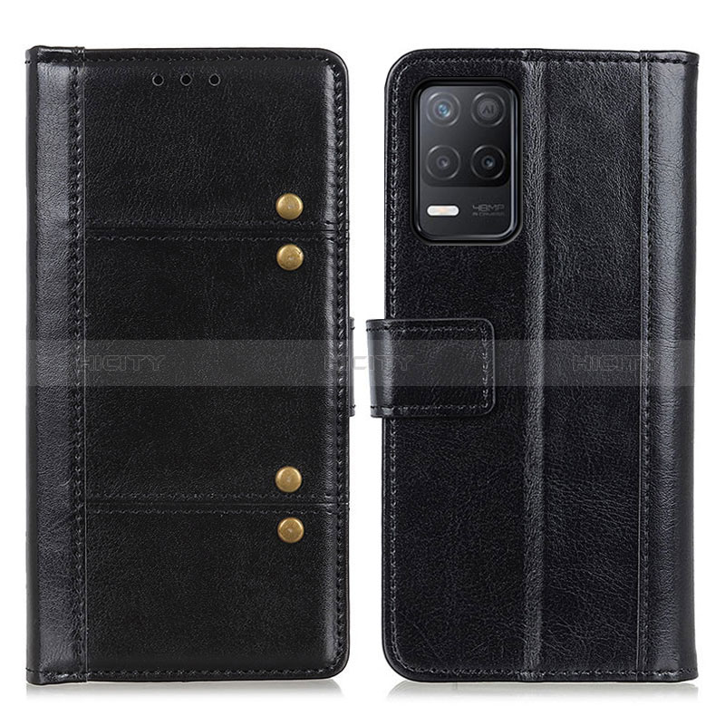 Coque Portefeuille Livre Cuir Etui Clapet M06L pour Realme 8 5G Noir Plus