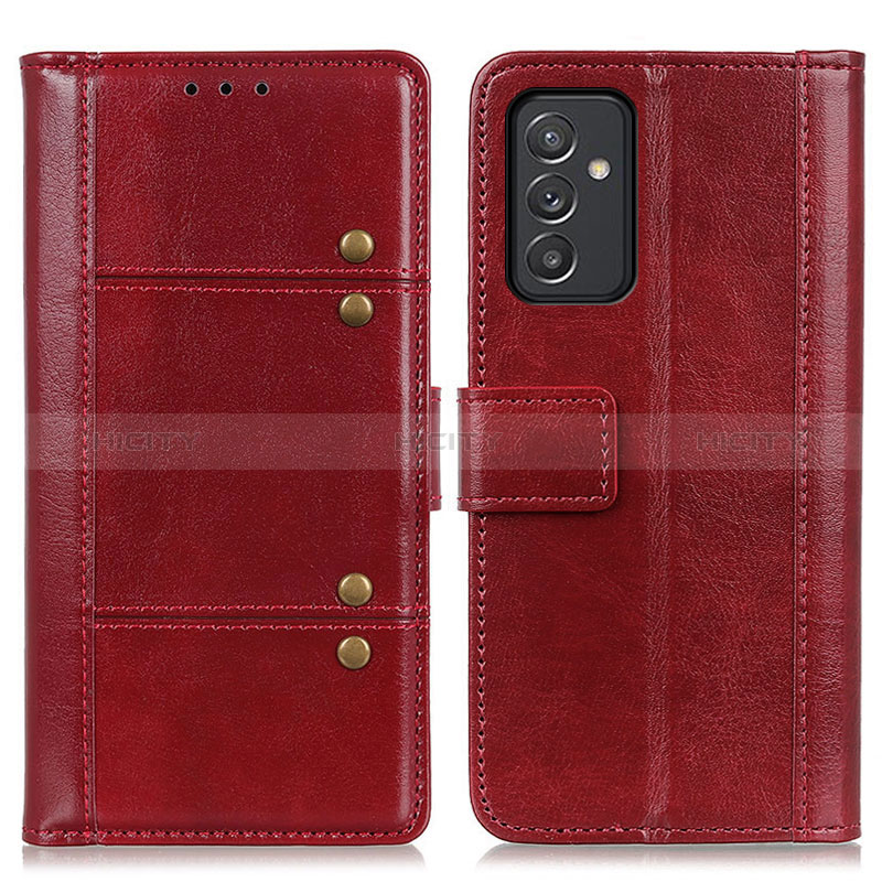 Coque Portefeuille Livre Cuir Etui Clapet M06L pour Samsung Galaxy A15 4G Rouge Plus