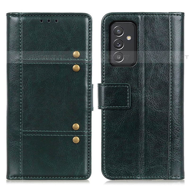 Coque Portefeuille Livre Cuir Etui Clapet M06L pour Samsung Galaxy M14 5G Vert Plus