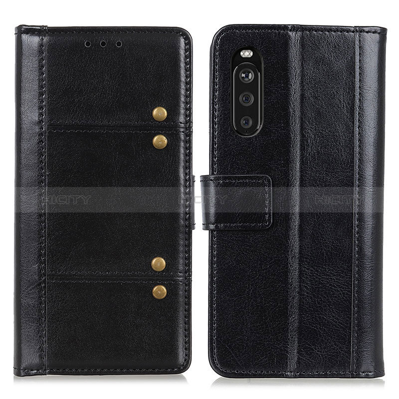 Coque Portefeuille Livre Cuir Etui Clapet M06L pour Sony Xperia 10 III Lite Noir Plus