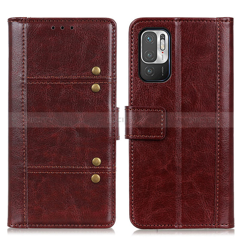 Coque Portefeuille Livre Cuir Etui Clapet M06L pour Xiaomi Redmi Note 11 SE 5G Marron Plus