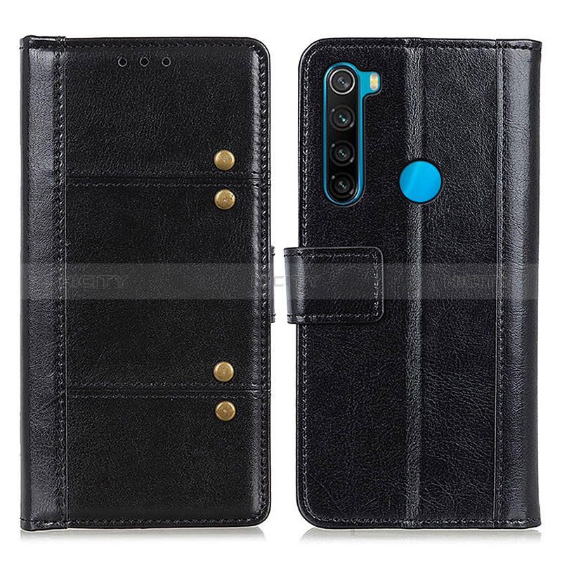 Coque Portefeuille Livre Cuir Etui Clapet M06L pour Xiaomi Redmi Note 8 (2021) Noir Plus