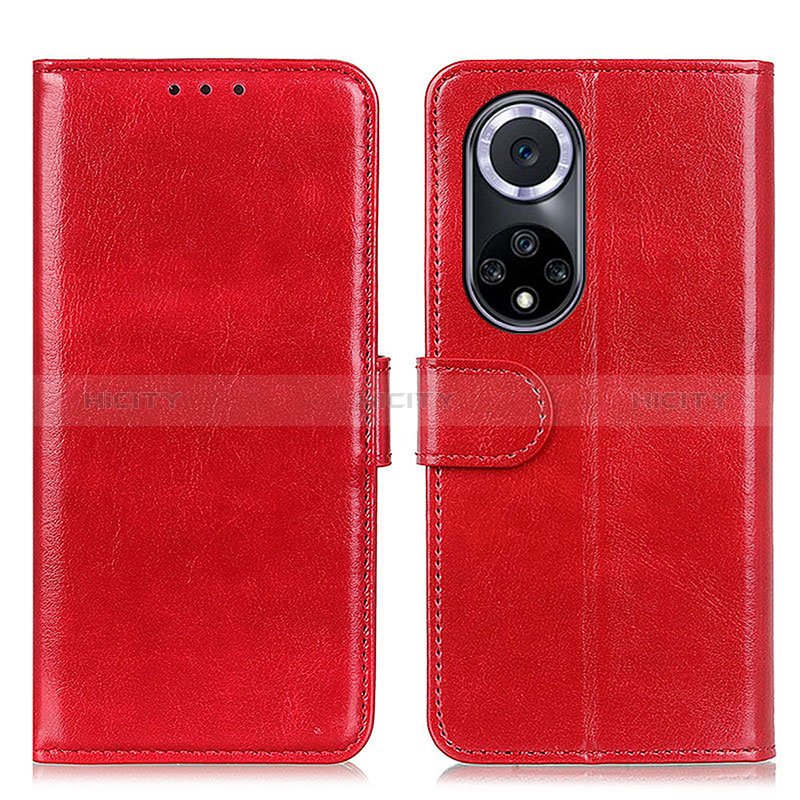 Coque Portefeuille Livre Cuir Etui Clapet M07L pour Huawei Honor 50 5G Rouge Plus