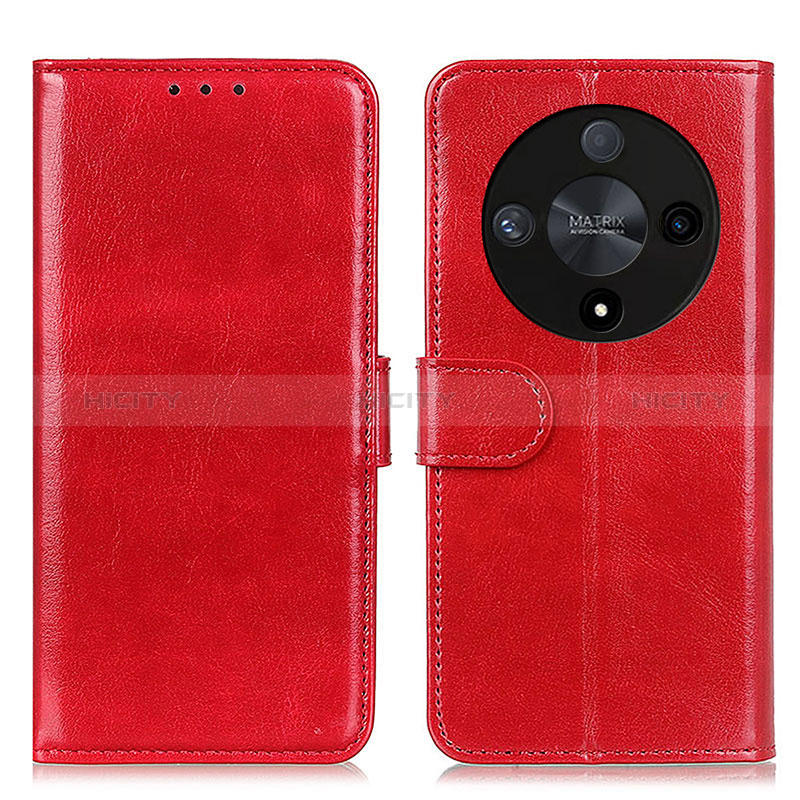 Coque Portefeuille Livre Cuir Etui Clapet M07L pour Huawei Honor Magic6 Lite 5G Rouge Plus