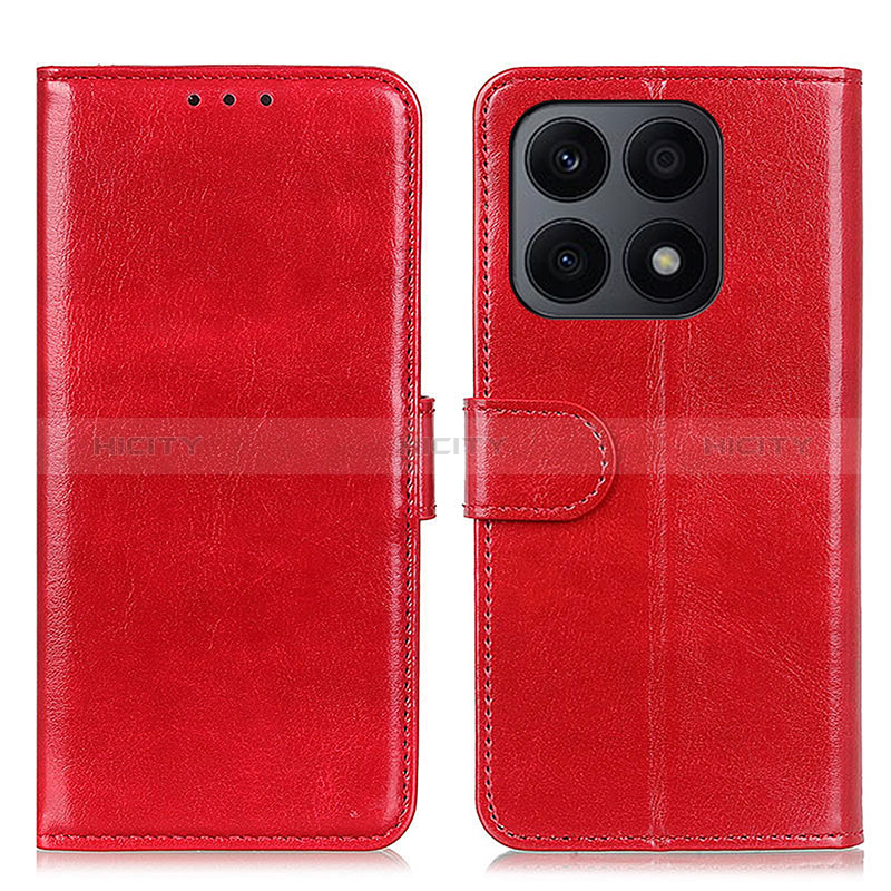 Coque Portefeuille Livre Cuir Etui Clapet M07L pour Huawei Honor X8a 4G Rouge Plus