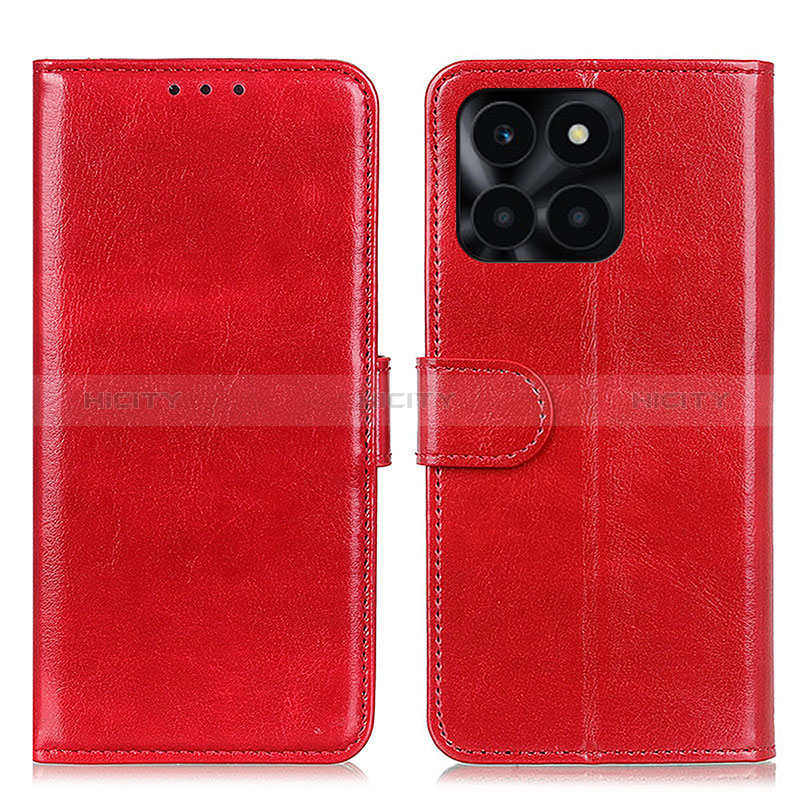 Coque Portefeuille Livre Cuir Etui Clapet M07L pour Huawei Honor X8b Rouge Plus